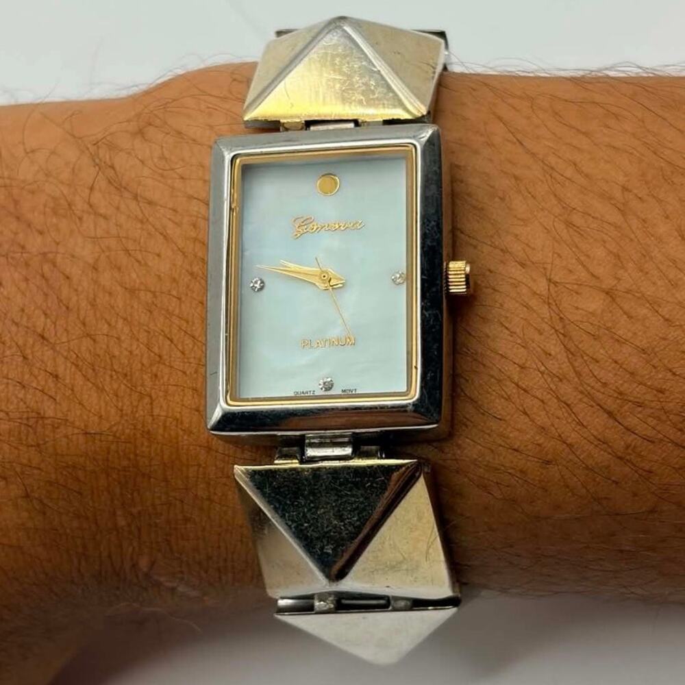 Gold Geneva Pyramid Watch
